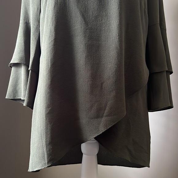 Apt. 9 Olive Green blouse - Size Small - Picture 3 of 6